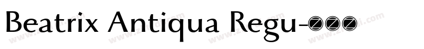 Beatrix Antiqua Regu字体转换